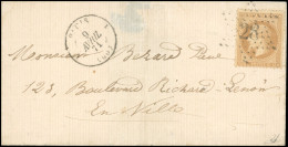 Obl. 28 -- 10c. Lauré Obl. étoile 28 S/lettre Locale Frappée Du CàD De PARIS (60) Du 9 Avril 1871. TB. - Guerra De 1870