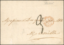 Obl. ENOS. Lettre Manuscrite D'ENOS Du 9 Décembre 1850 à Destination De MARSEILLE. Lettre Avec Taxe Manuscrite 9. Qualit - 1849-1876: Periodo Classico