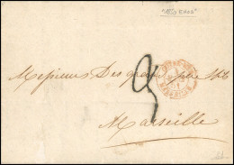 Obl. ENOS. Lettre Manuscrite D'ENOS Du 9 Décembre 1850 à Destination De MARSEILLE. Lettre Avec Taxe Manuscrite 9. Qualit - 1849-1876: Classic Period