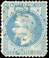 Obl. 29 -- TULSCHA. 20c. Lauré (déf.), Obl. GC Bleu 5102. SUP. R. - 1849-1876: Période Classique