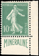 * 188A -- 10c. Minéraline Vert. CdeF. Minéraline. SUP. - Andere & Zonder Classificatie