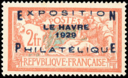 ** 257A -- 2F. Exposition Philatélique Du Havre. Très Bon Centrage. SUP. - Andere & Zonder Classificatie