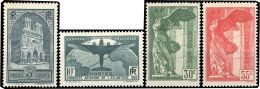 * 259 + 321 -- + 354 / 355. Petit Lot De Timbres De France Moderne. N°259 ** + N° 321, 354 Et 355 *. 4 Pièces. TB. - Other & Unclassified