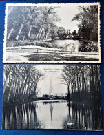 NIVELLES  -  Lot De 2 Cartes : Parc Et étang   De La Dodaine - Nijvel