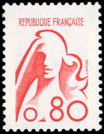 ** 1841B -- Marianne De Béquet. 80c. Rouge Vermilloné. SUP. - Autres & Non Classés