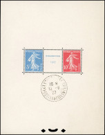 ** 2a -- Bloc Exposition De Strasbourg. Cachet Témoin De L'exposition Du 12.6.27 Hors Des Timbres. SUP. - Andere & Zonder Classificatie