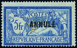 ** 123-CI 1 -- 5F. Merson Bleu Et Chamois. Surch. ANNULE. TB. - Cursussen