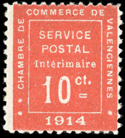 * 1 -- 10c. Vermillon. TB. - War Stamps
