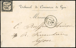 Obl. 6 -- 30c. Noir Obl. S/lettre Locale Frappée Du CàD De LYON Du 3 Mai 1881. TB. - Other & Unclassified
