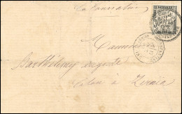 Obl. 18 -- Lettre De La Préfecture De CONSTANTINE Frappée Du CàD Du 17 Octobre 1883 à Destination De ZERAIA. A L'arrivée - Andere & Zonder Classificatie