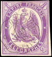 Obl. 4 -- 2F. Violet. Obl. Légère CàD Ondulé. Filet Touché. - Telegraph And Telephone