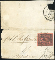 Obl. 43 -- 25c. Noir S/rouge. Obl. S/fragment. TB. - Other & Unclassified