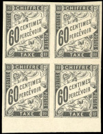 * 1/11 +15 -- Timbres-Taxe. 12 Valeurs. Bloc De 4. TB. - Other & Unclassified