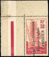 * 42A -- 10c. Rouge. Surcharge Corps Expéditionnaire Franco Anglais S/timbre D'Afrique équatoriale GABON. CdeF. Pièce Un - Other & Unclassified