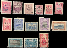 * 63/ 75 -- 14 Valeurs. Quelques Timbres Collés S/fragments. SUP. - Andere & Zonder Classificatie