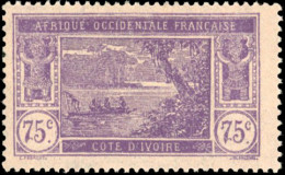 * 59a -- 60c. S/75c. Violet S/rose. Sans Surcharge. TB. - Other & Unclassified