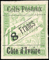 Obl. 17 -- Colis-postaux. 8F. S/15c. Vert. SUP. - Other & Unclassified