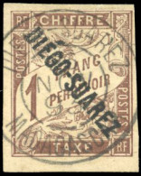 Obl. 13 -- Timbres-Taxe. 1F. Marron. Obl. Petit BdeF. SUP. - Andere & Zonder Classificatie