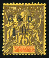 * 49Bc X 2 -- 1F. S/75c. Violet S/jaune. Chiffres Renversés. TB. - Other & Unclassified