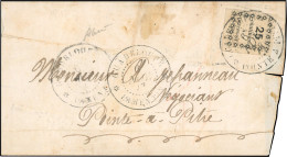 Obl. 1 -- Timbres-Taxe. Lettre Frappée Du CàD De GUADELOUPE - LAMENTIN Du 6 Novembre 187- à Destination De POINTE-A-PITR - Andere & Zonder Classificatie