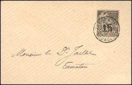 Obl. 5 -- 15 S/25c. Noir S/rose, Obl. S/lettre Locale Frappée Du CàD De TAMATAVE - MADAGASCAR Du 3 Juillet 1891. SUP. - Andere & Zonder Classificatie