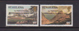 SAINT HELENA    1982    Opt  1st  Partisipation  In  Commonwealth  Games    Set  Of  4     MH - Saint Helena Island