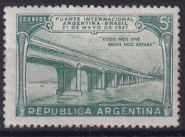 PONT INTERNATIONAL ARGENTINE-BRÉSIL LE 21 MAI 1947 Argentina Neufs ** - Nuevos