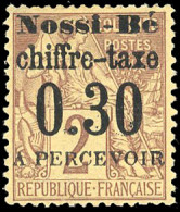 * 2 -- Timbres-Taxe. 30c. S/2c. Lilas-brun S/paille. SUP. R. - Autres & Non Classés