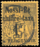 Obl. 6 -- Timbres-Taxe. 1F. S/35c. Violet-noir S/jaune-orange. Obl. SUP. R. - Andere & Zonder Classificatie