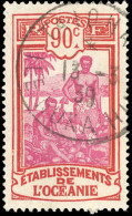 Obl. 72 -- 90c. Rouge Et Lilas-rose. Obl. TAIOHAE - ILE NUKA HIVA Du 13 Mars 1939. SUP. - Autres & Non Classés