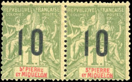 * 95-95A -- + 96-96A + 98-98A / 104-104A. Chiffres Espacés Tenant à Normal. 9 Paires Dont Une Détachée. TB. - Autres & Non Classés