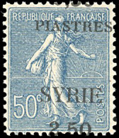 ** 113 -- 2,50pi. S/50c. Bleu. Surcharge "PIASTRE SYRIE 2,50". SUP. R. - Other & Unclassified