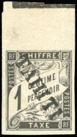 * 1 -- Timbres-Taxe. 1c. Noir. HdeF. SUP. - Other & Unclassified