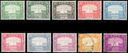 * SG#1 / 8 + 10/11 -- 10 Values. SG#10 & 11 Used. VF To SUP. - Aden (1854-1963)