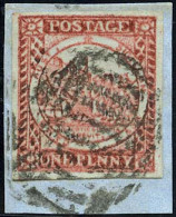 Obl. SG#2 -- 1d. Carmine. Used On Piece. VF. - Other & Unclassified