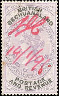 Obl. SG#21 -- 5£. Lilac And Black. Def. Fiscal Usage. - Other & Unclassified