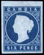 * SG#3 -- 6d. Deep Blue. SUP. - Gambia (...-1964)