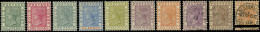 * SG#11 / 19 + 20 -- 10 Values. SG#18, 19 & 20 Used. VF. - Goudkust (...-1957)