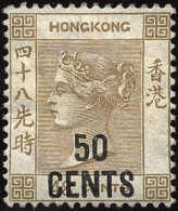 * SG#41 -- 50c. On 48c. Yellowish Brown. VF. - Other & Unclassified