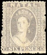 * SG#13 -- 6d. Grey. VF. - Natal (1857-1909)