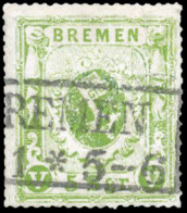 Obl. 9 -- 5s. Vert-jaune. Obl. TB. - Bremen