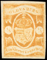 (*) 9 -- 1/4g. Orange. TB. - Oldenbourg