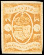 (*) 9 -- 1/4g. Orange. TB. - Oldenburg