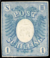 (*) 1 -- 1s. Bleu. Signé BRUN. TB. - Andere & Zonder Classificatie