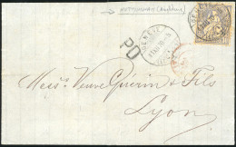 Obl. Zu#41 -- POSTES FEDERALES. 30c. Outremer Obl. S/lettre Acheminée De NOTTINGHAM (GB) Obl. Frappée Du CàD De GENEVE D - Other & Unclassified