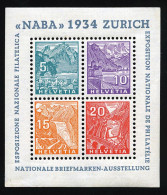 ** Zu#1 -- Blocs Et Feuillets. Emissions Avec Surtaxe. Bloc NABA 1934. B. - Andere & Zonder Classificatie