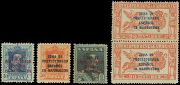 * 101/104 X 2 -- 4 Valeurs. Dont Paire Du N°104. TB. - Spanish Morocco