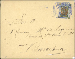 Obl. 2 -- Franchise Militaire. S/lettre Obl. Cadre Bleu à Destination De BARCELONE. Quelques Lettres Connues. TB. - Spanish Morocco