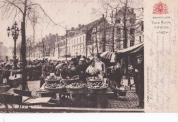 Bruxelles - Brussel - Le Vieux Marché Aux Grains- Circulé En 1907 - Dos Non Séparé - Belle Animation - TBE - Märkte