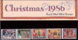 GB GREAT BRITAIN 1986 CHRISTMAS XMAS PRESENTATION PACK GLASTONBURY TANAD VALLEY HEBRIDGE DEWSBURY HEREFORD - Presentation Packs